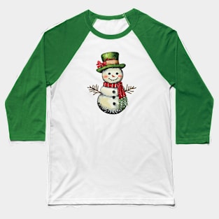 Country Snowman Baseball T-Shirt